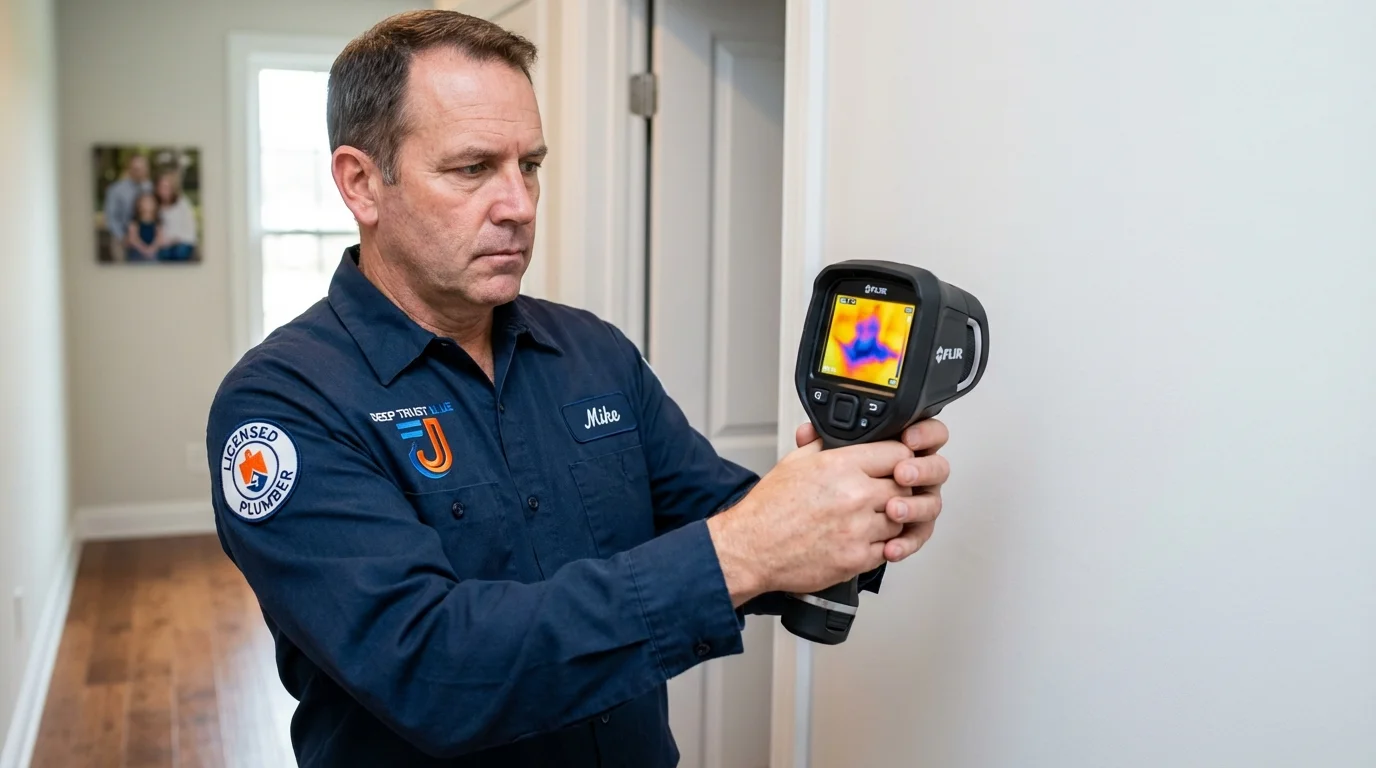 Thermal imaging leak detection by Johns Plumbing LLC in Ilion